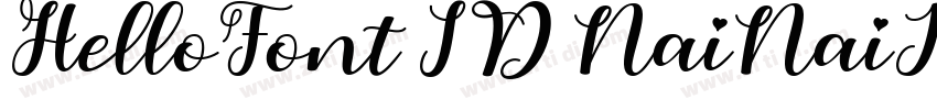 HelloFont ID NaiNaiJ字体转换